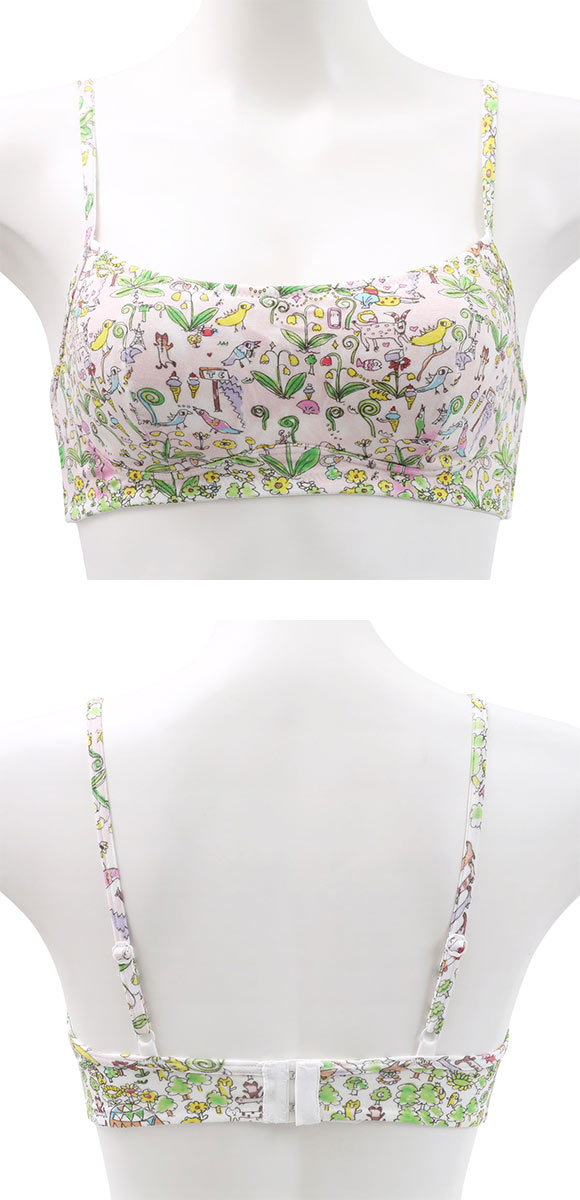 ワコール ツモリチサト 森の中でグランピング ノンワイヤーブラジャー 綿混 LL Wacoal tsumori chisato SLEEP