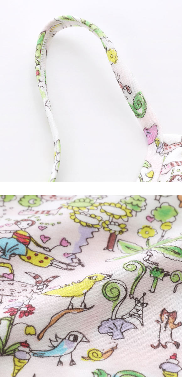 ワコール ツモリチサト 森の中でグランピング ノンワイヤーブラジャー ML 綿混 Wacoal tsumori chisato SLEEP