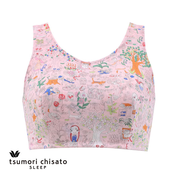 ワコール ツモリチサト ワンダーフォレスト ナイトアップブラ ナイトブラ ノンワイヤー ブラジャー ML Wacoal tsumori chisato SLEEP