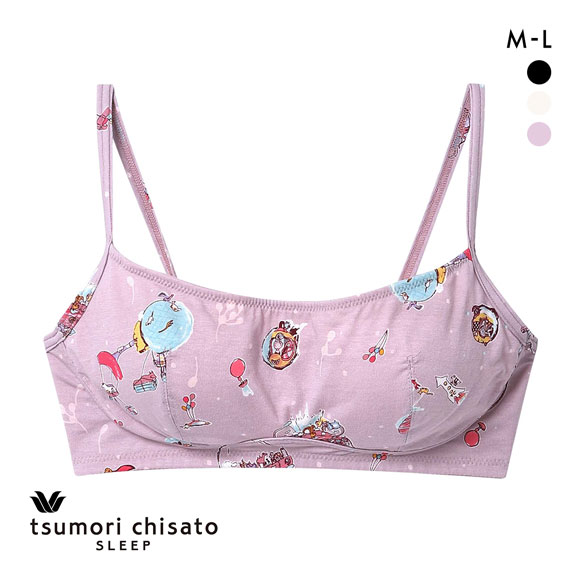 ワコール ツモリチサト 空に輝く星座 ノンワイヤーブラジャー ML Wacoal tsumori chisato SLEEP