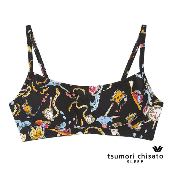 ワコール ツモリチサト 不思議の国 ノンワイヤーブラジャー ML 綿混 Wacoal tsumori chisato SLEEP