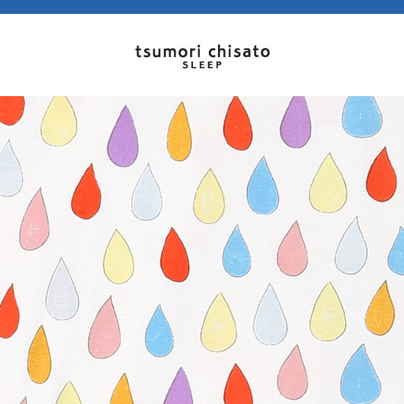 ワコール ツモリチサト パジャマ しずく 3分袖 8分丈パンツ ルームウェア 上下セット 綿100％ Wacoal tsumori chisato SLEEP