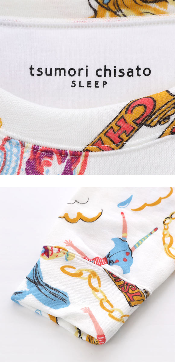 ワコール ツモリチサト スリープ 不思議の国 長袖パジャマ 上下セット