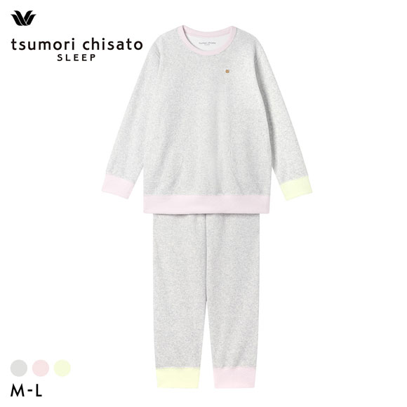 ワコール ツモリチサト 長袖パジャマ 上下セット ルームウェア パイル あったか tsumori chisato SLEEP
