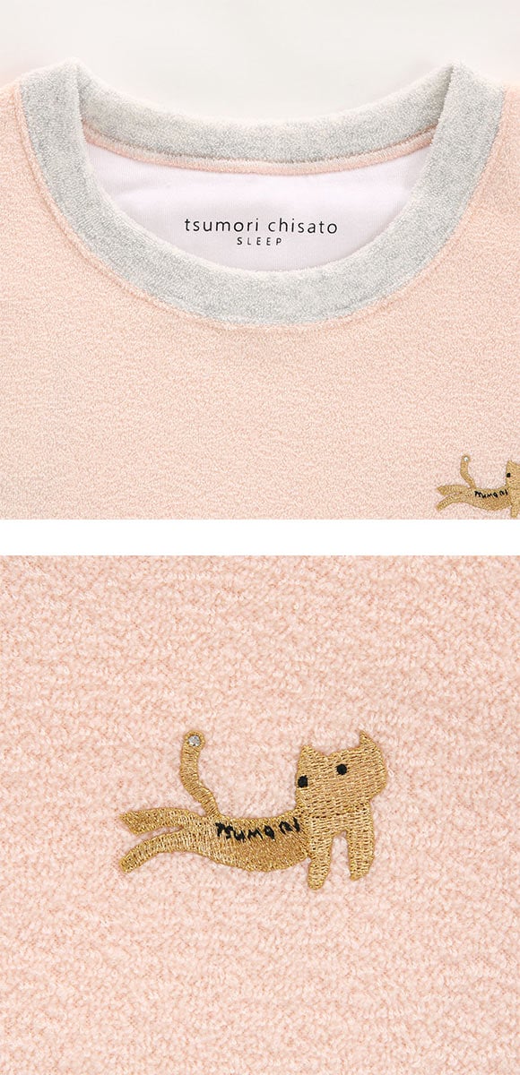 ワコール ツモリチサト スリープ 長袖パジャマ 上下セット ルームウェア レディース ねこ Wacoal tsumori chisato SLEEP
