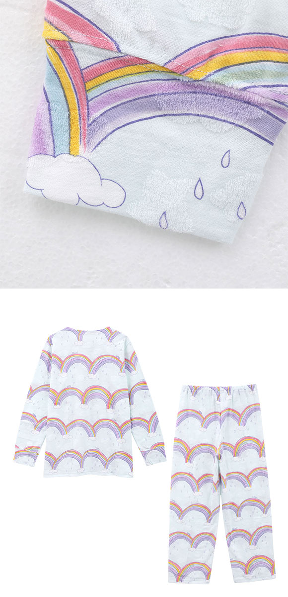 ワコール ツモリチサト 虹 パジャマ 長袖 ルームウェア 上下セット 綿100％ Wacoal tsumori chisato SLEEP