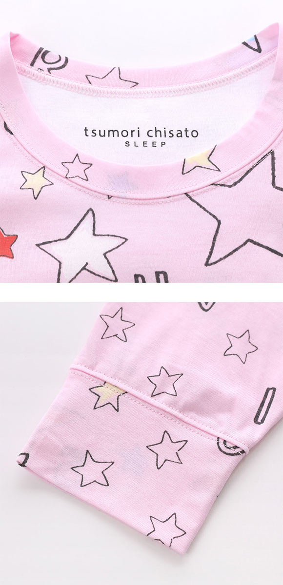 ワコール ツモリチサト スター パジャマ 上下セット ルームウェア 綿100％ Wacoal tsumori chisato SLEEP