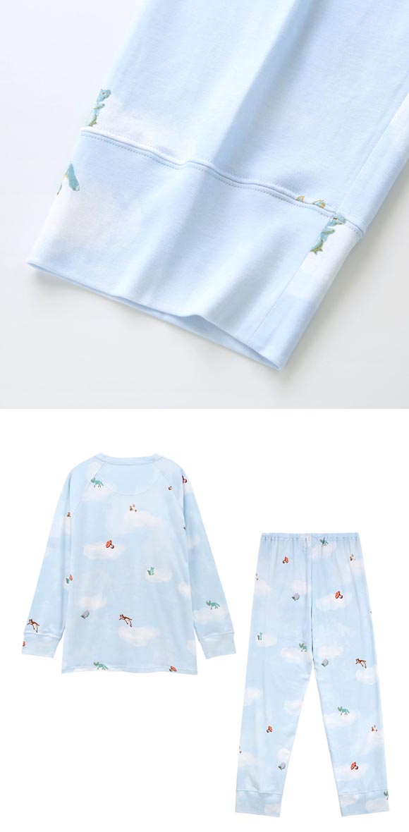 ワコール ツモリチサト 森の惑星 パジャマ 長袖 上下セット ルームウェア 綿100％ Wacoal tsumori chisato SLEEP