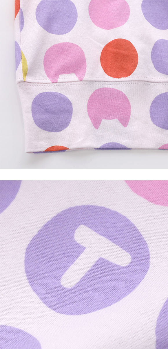 ワコール ツモリチサト 猫ドット 長袖パジャマ 上下セット ルームウェア 綿100％ Wacoal tsumori chisato SLEEP