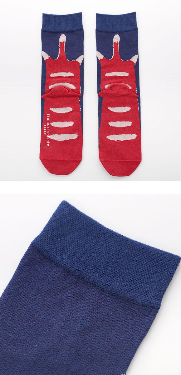 ワコール ツモリチサト ソックス ねこ 靴下 M 綿混 Wacoal tsumori chisato SLEEP