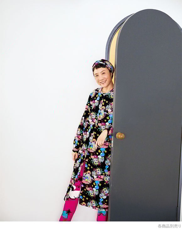 ワコール ツモリチサト 不思議の国 ワンピース ルームウェア ネグリジェ 長袖 パジャマ 肌側起毛 あったか Wacoal tsumori chisato SLEEP