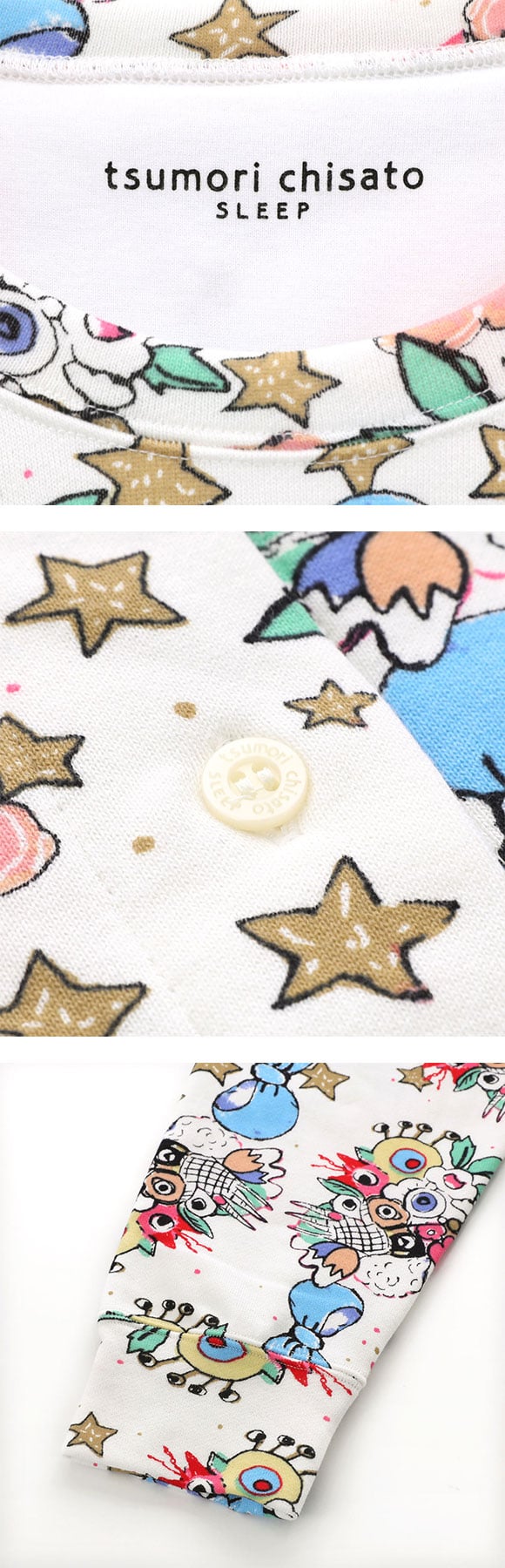 ワコール ツモリチサト 不思議の国 ワンピース ルームウェア ネグリジェ 長袖 パジャマ 肌側起毛 あったか Wacoal tsumori chisato SLEEP