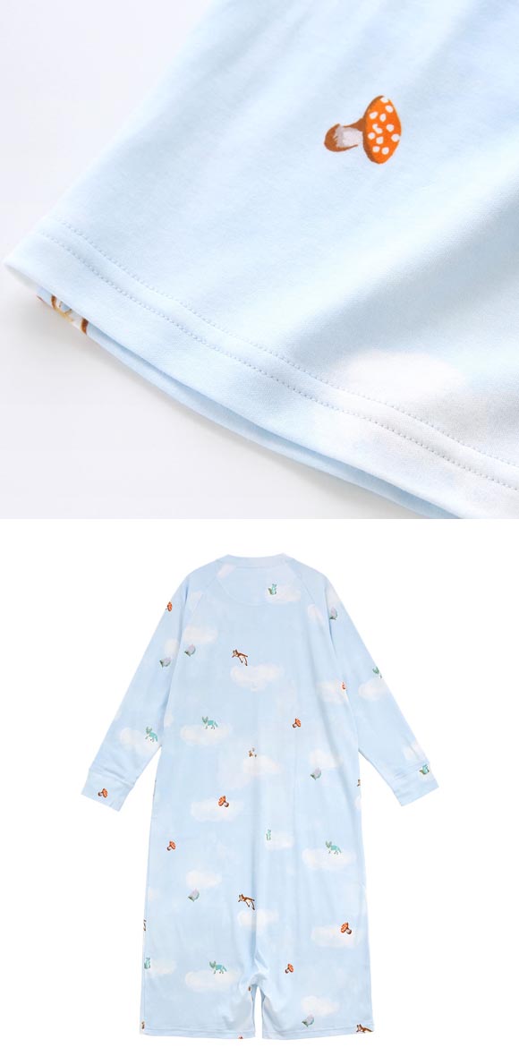 ワコール ツモリチサト 森の惑星 パジャマ ワンピース ルームウェア 長袖 ロンパース 綿100％ Wacoal tsumori chisato SLEEP