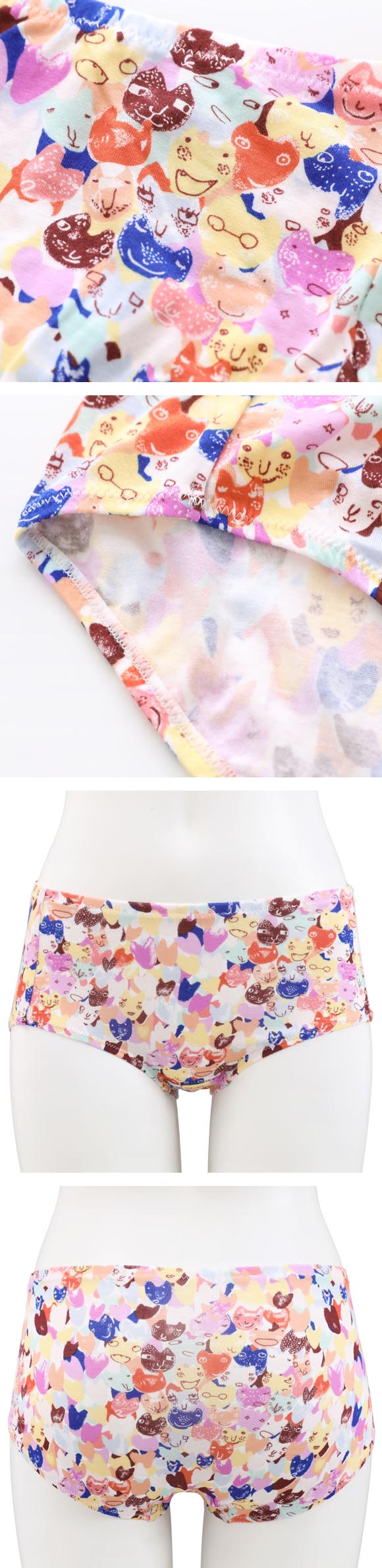 ワコール ツモリチサト ハートネコ ショーツ ノーマル 伸びがよくやわらかい ML 下着 Wacoal tsumori chisato SLEEP