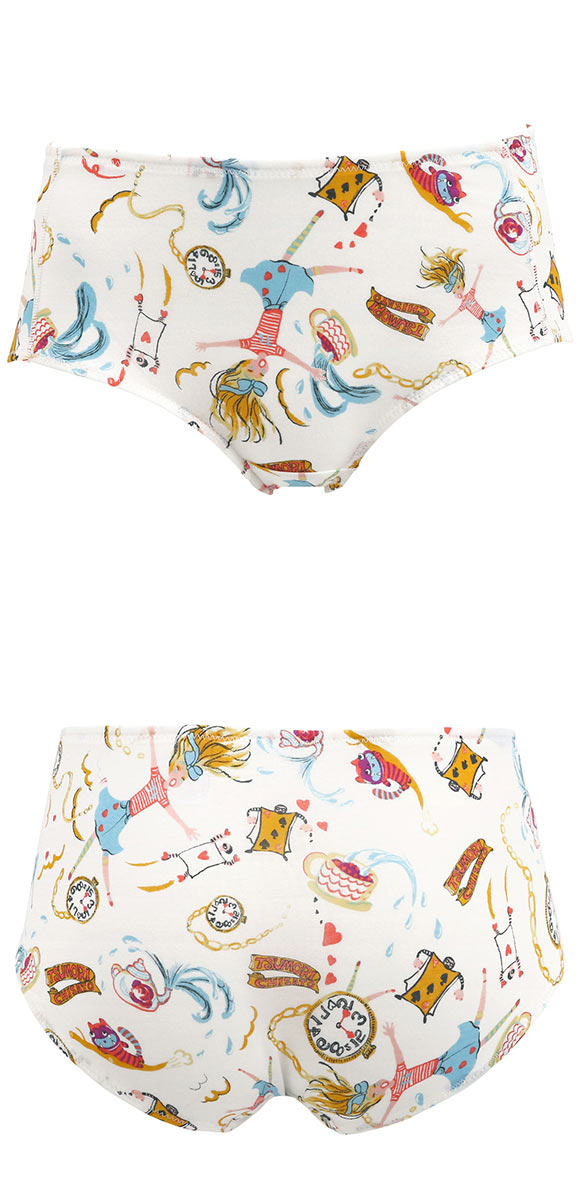 ワコール ツモリチサト 不思議の国 ショーツ ノーマル ML 綿混 Wacoal