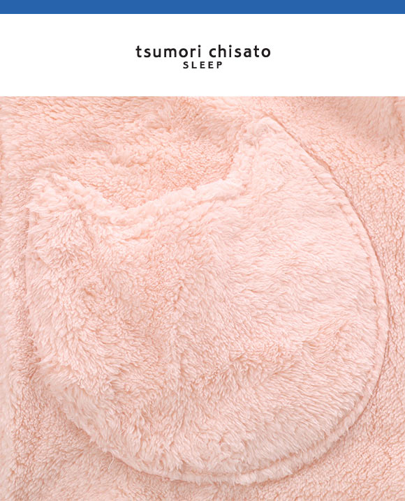 ワコール ツモリチサト ベスト フリース ミディロング丈 ネコ Wacoal tsumori chisato SLEEP