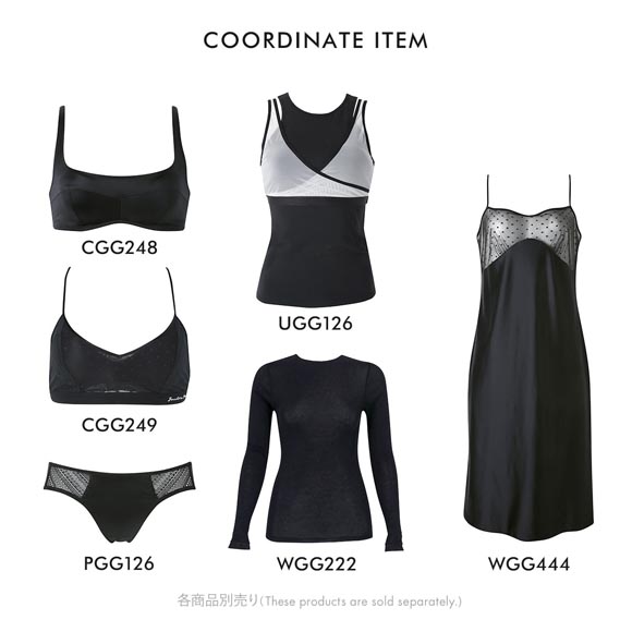 ワコール ゴコチ cooomy. クーミー シアートップス ロングTシャツ 長袖 インナー WGG222 ML Wacoal GOCOCi Uネック