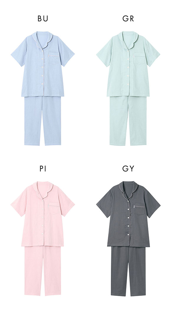 ワコール Wacoal 睡眠科学 シャツパジャマ 上下セット レディース 5分