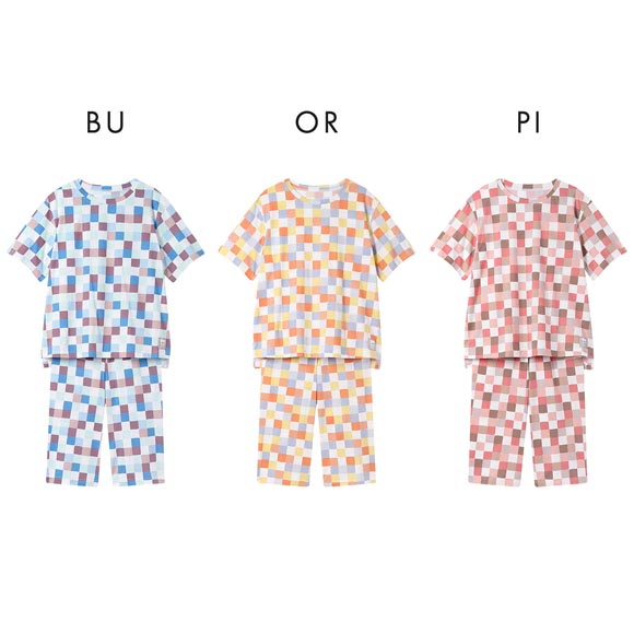 ワコール 睡眠科学 SOU･SOU柄 ルームウェア パジャマ レディース 5分袖 7分丈パンツ 上下セット やわらか 綿100％ Wacoal