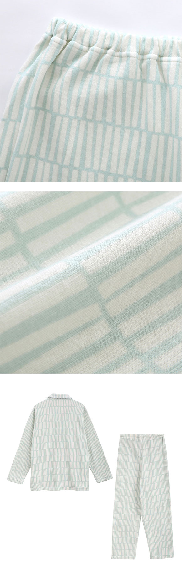 ワコール 睡眠科学 レディース シャツパジャマ 長袖 上下セット あったか SOU・SOU柄 Wacoal