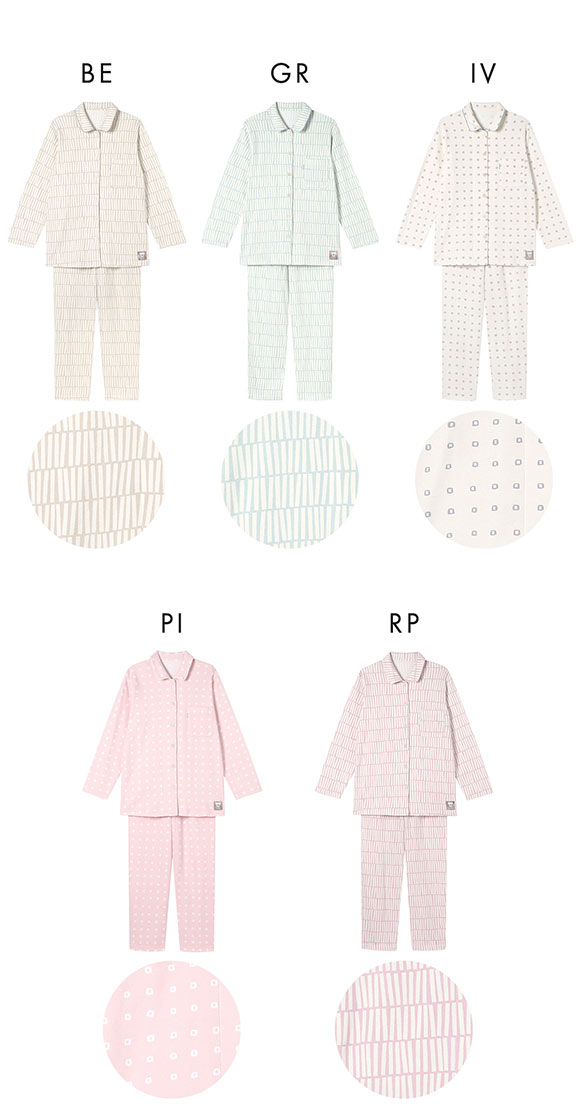 ワコール 睡眠科学 レディース シャツパジャマ 長袖 上下セット あったか SOU・SOU柄 Wacoal