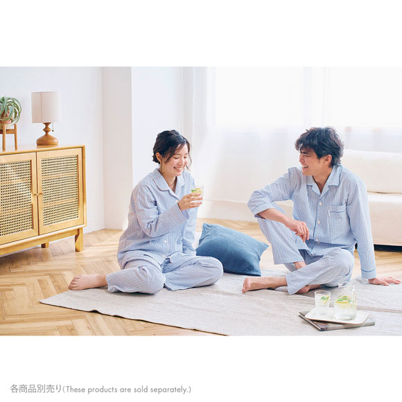 ワコール Wacoal 睡眠科学 レディース ストライプ シャツパジャマ 綿100％ ルームウェア パジャマ 上下セット 長袖