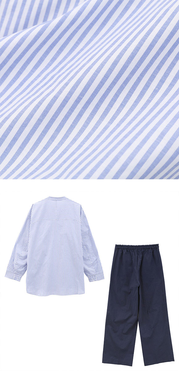 ワコール Wacoal 睡眠科学 レディース シャツパジャマ 長袖 上下セット