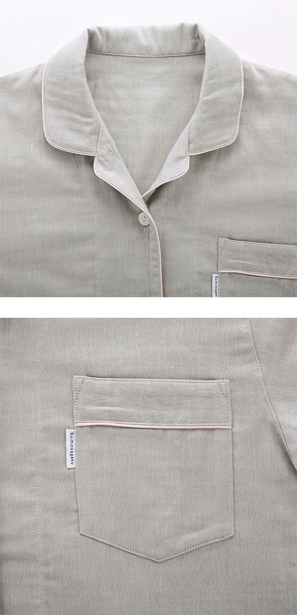 ワコール 睡眠科学 レディース 三重ガーゼ シャツパジャマ 長袖 上下セット 綿100％ ふんわりやわらか SML Wacoal