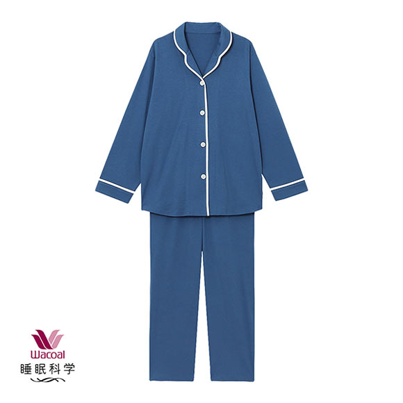 ワコール Wacoal 睡眠科学 レディース 綿100％ シャツパジャマ