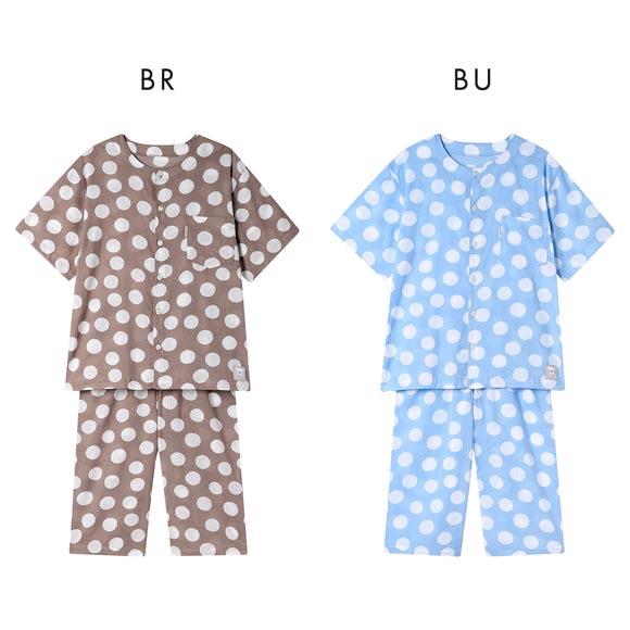 ワコール 睡眠科学 SOU・SOU柄 シャツパジャマ メンズ 高島ちぢみ 5分