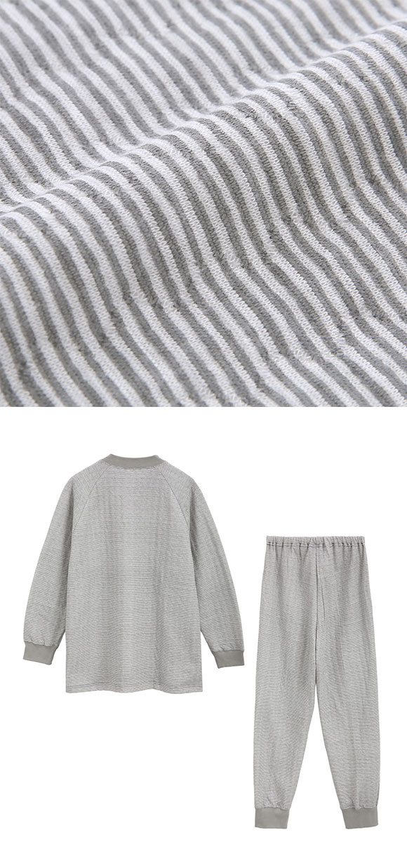 ワコール 睡眠科学 メンズ パジャマ あったか 長袖 上下セット ルームウェア 吸湿発熱 保温 Wacoal