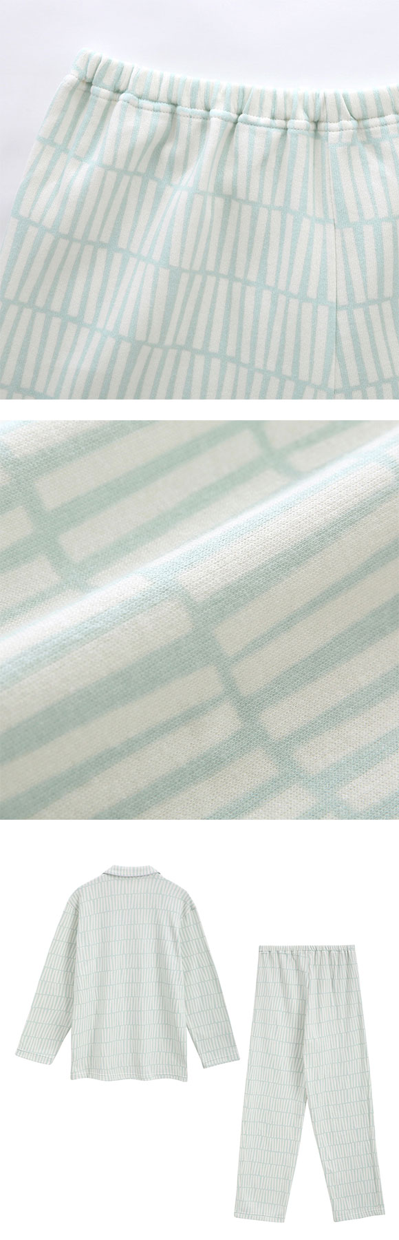 ワコール 睡眠科学 メンズ シャツパジャマ 長袖 上下セット あったか SOU・SOU柄 Wacoal