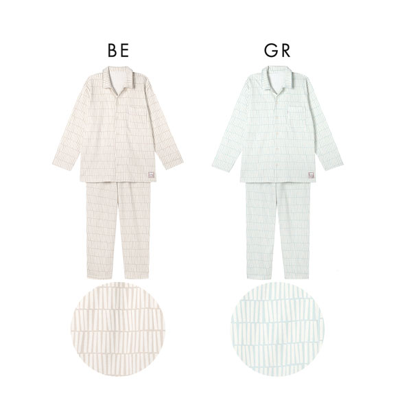 ワコール 睡眠科学 メンズ シャツパジャマ 長袖 上下セット あったか SOU・SOU柄 Wacoal