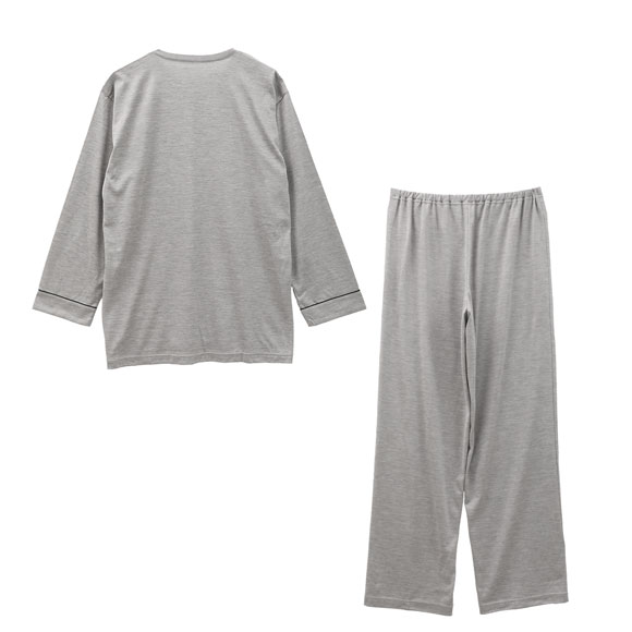 ワコール 睡眠科学 メンズ シルク100％ パジャマ 長袖 上下セット ルームウェア 絹 紳士用 ML Wacoal