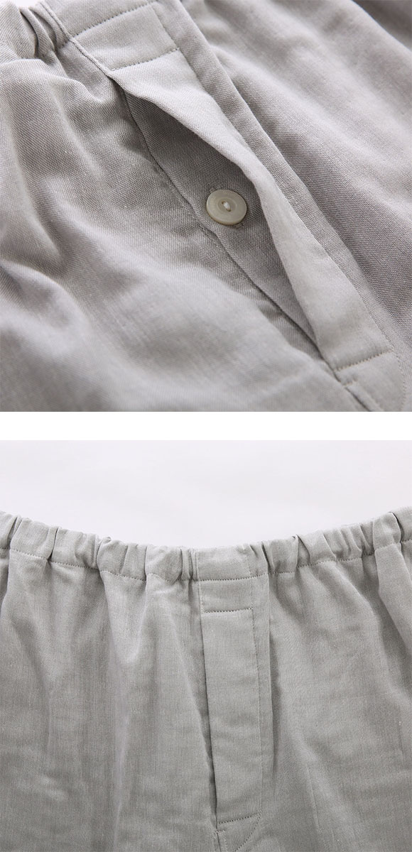 ワコール 睡眠科学 メンズ 三重ガーゼ シャツパジャマ 長袖 上下セット