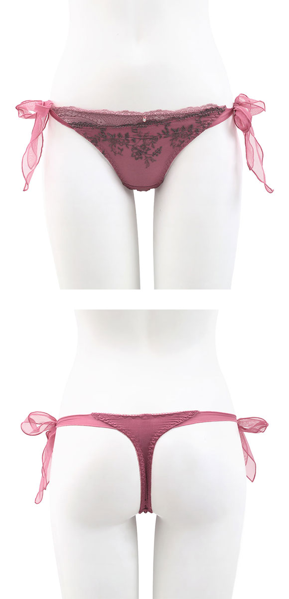 ココランジェ ミスティフローラ Tバック ショーツ サイドリボン COCO Linge