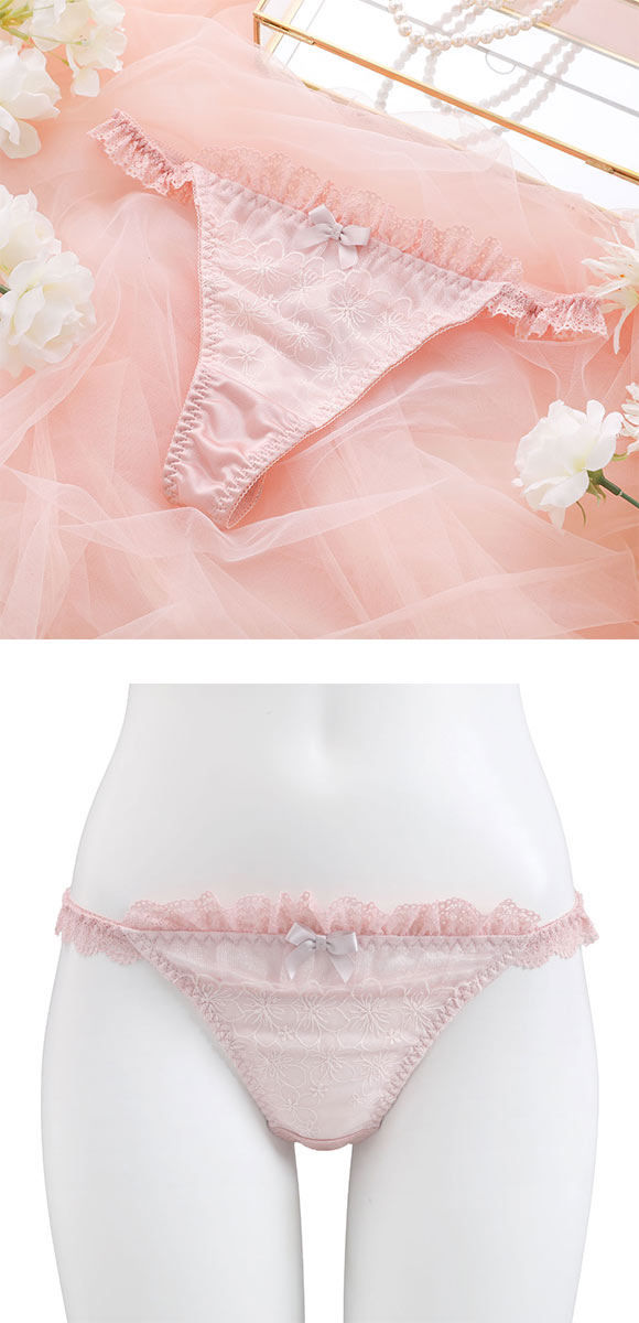 ココランジェ ラメフラワーメドウ ペア ショーツ Tバック 単品 COCO Linge