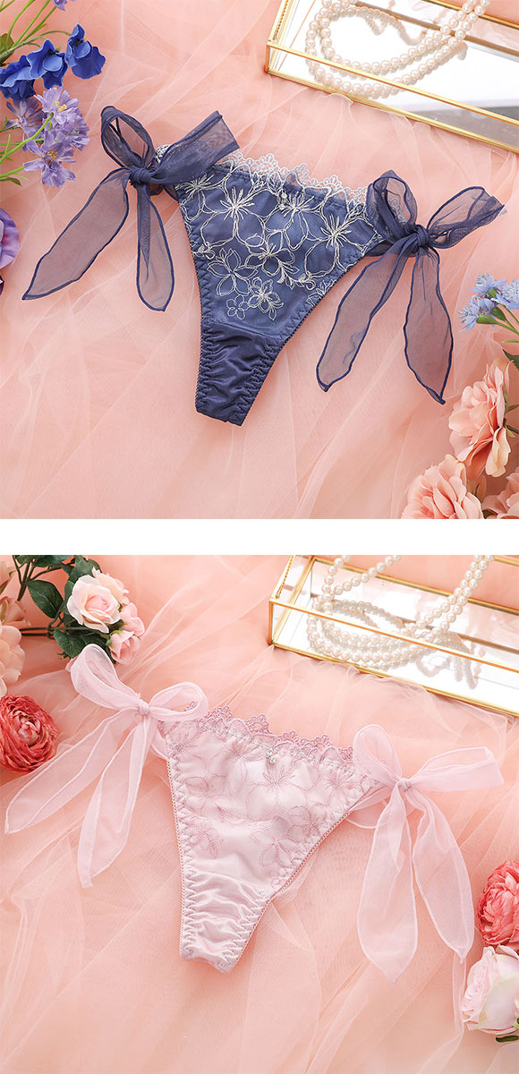 ココランジェ エクランフルール ショーツ Tバック サイドリボン COCO Linge