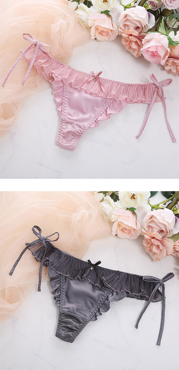 ココランジェ メルティプリーツ ショーツ Tバック サイドリボン COCO Linge