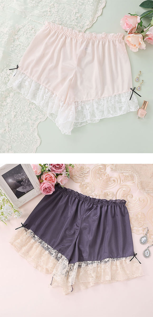 ココランジェ シアーシャーリングリボン タップパンツ COCO Linge