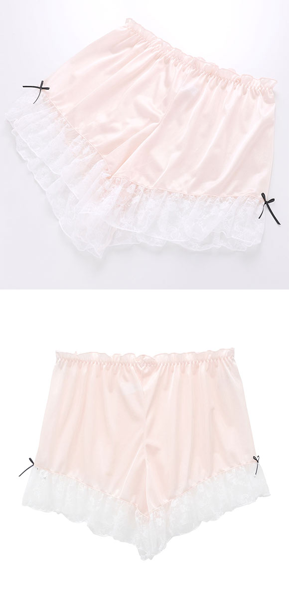 ココランジェ シアーシャーリングリボン タップパンツ COCO Linge