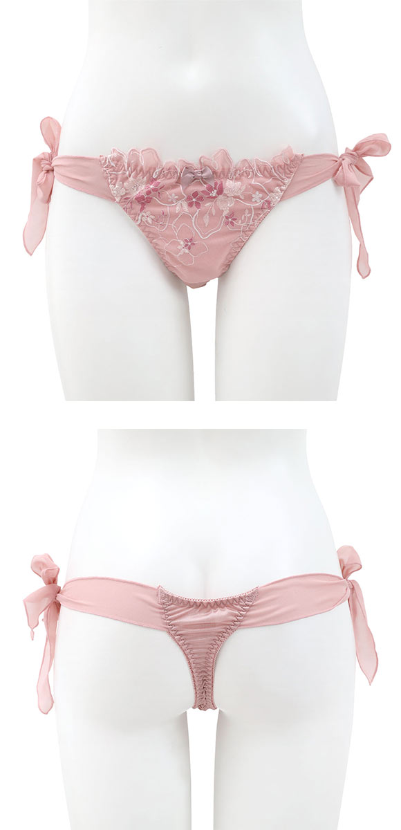 ココランジェ マルチキューティシフォン ショーツ Tバック サイドリボン 単品 COCO Linge