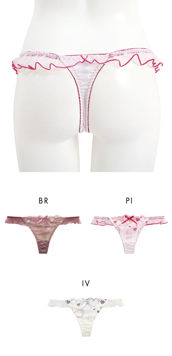 ココランジェ ハートフルメロディー Tバック ショーツ サイドリボン COCO Linge