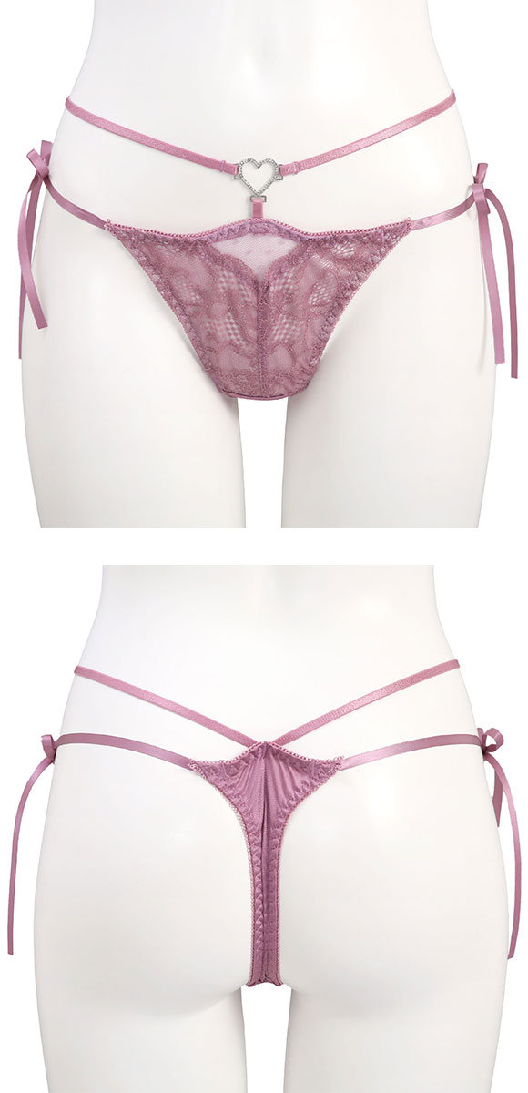 ココランジェ ドッティーティーズ Tバック ショーツ サイドリボン ストリング COCO Linge