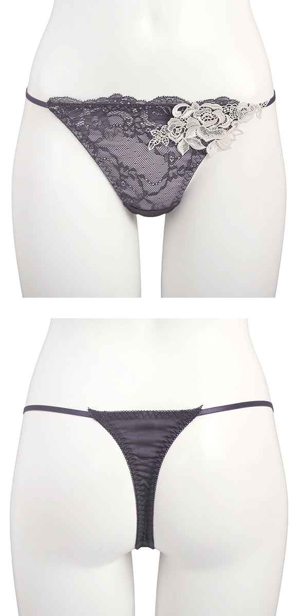 ココランジェ エレガントレーシーモチーフ Tバック ショーツ ストリング 単品 COCO Linge