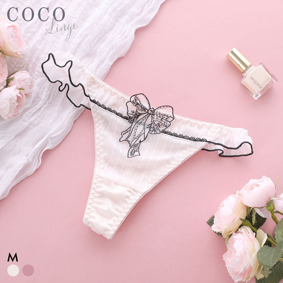 ココランジェ ストライプドーリーシンフォニー Tバック ショーツ COCO Linge