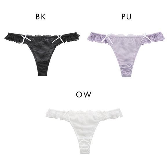 ココランジェ シアーチュールドレープ Tバック ショーツ COCO Linge