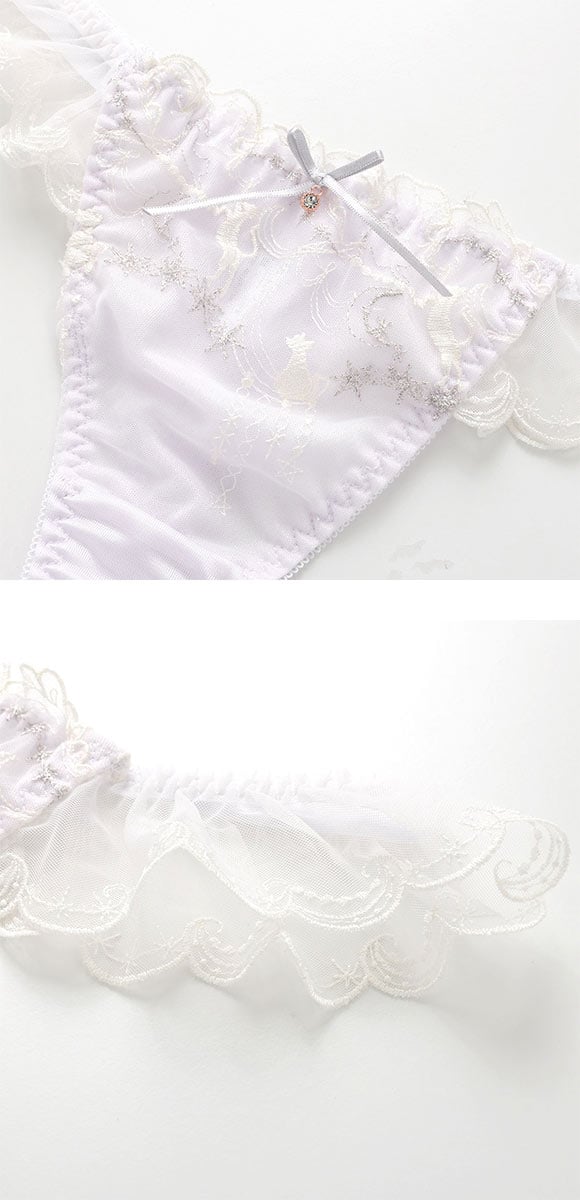 ココランジェ トゥインクルキャットシアーロマンティック ショーツ Tバック COCO Linge