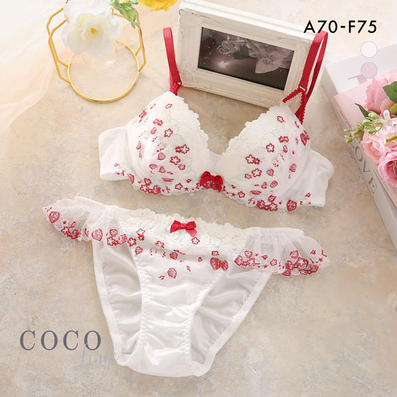 ココランジェ スウィートストロベリー ブラジャー ショーツ セット