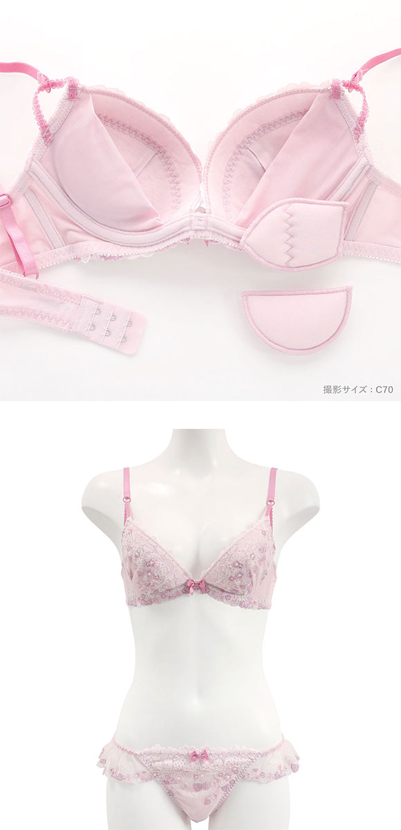 ココランジェ スウィートストロベリー ブラジャー ショーツ セット 大きいサイズ COCO Linge